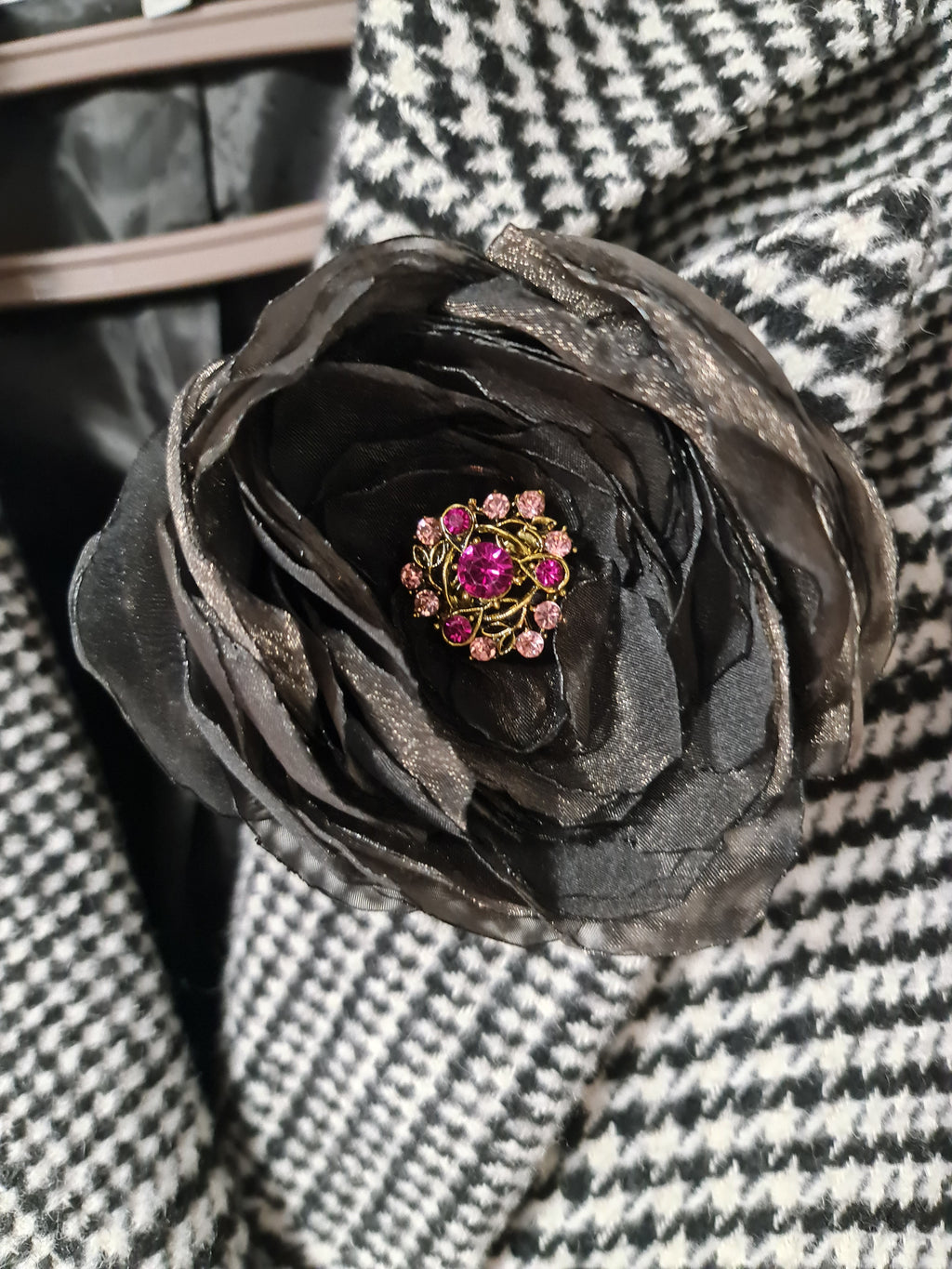 Trandafir galben din organza