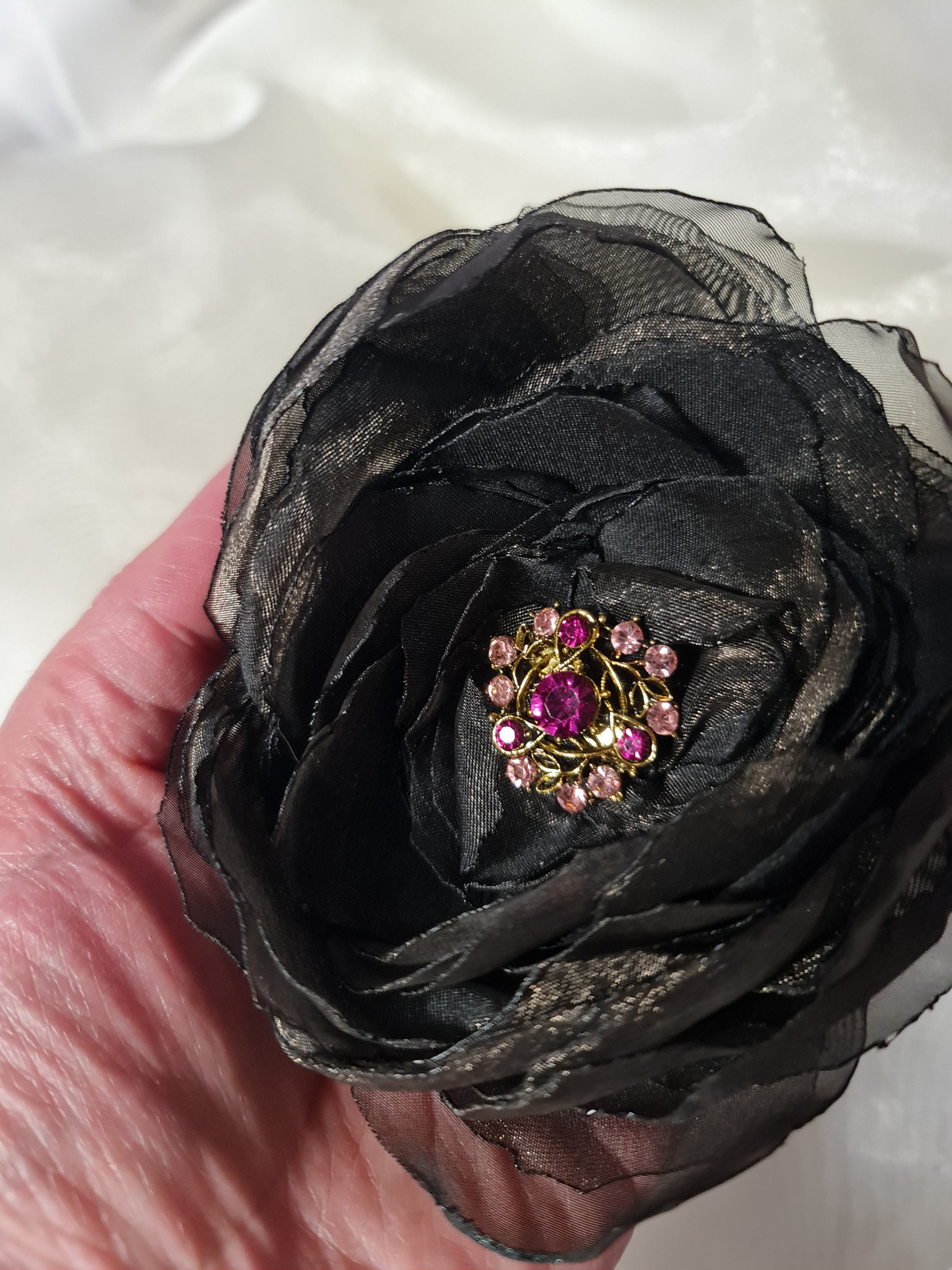 Trandafir galben din organza