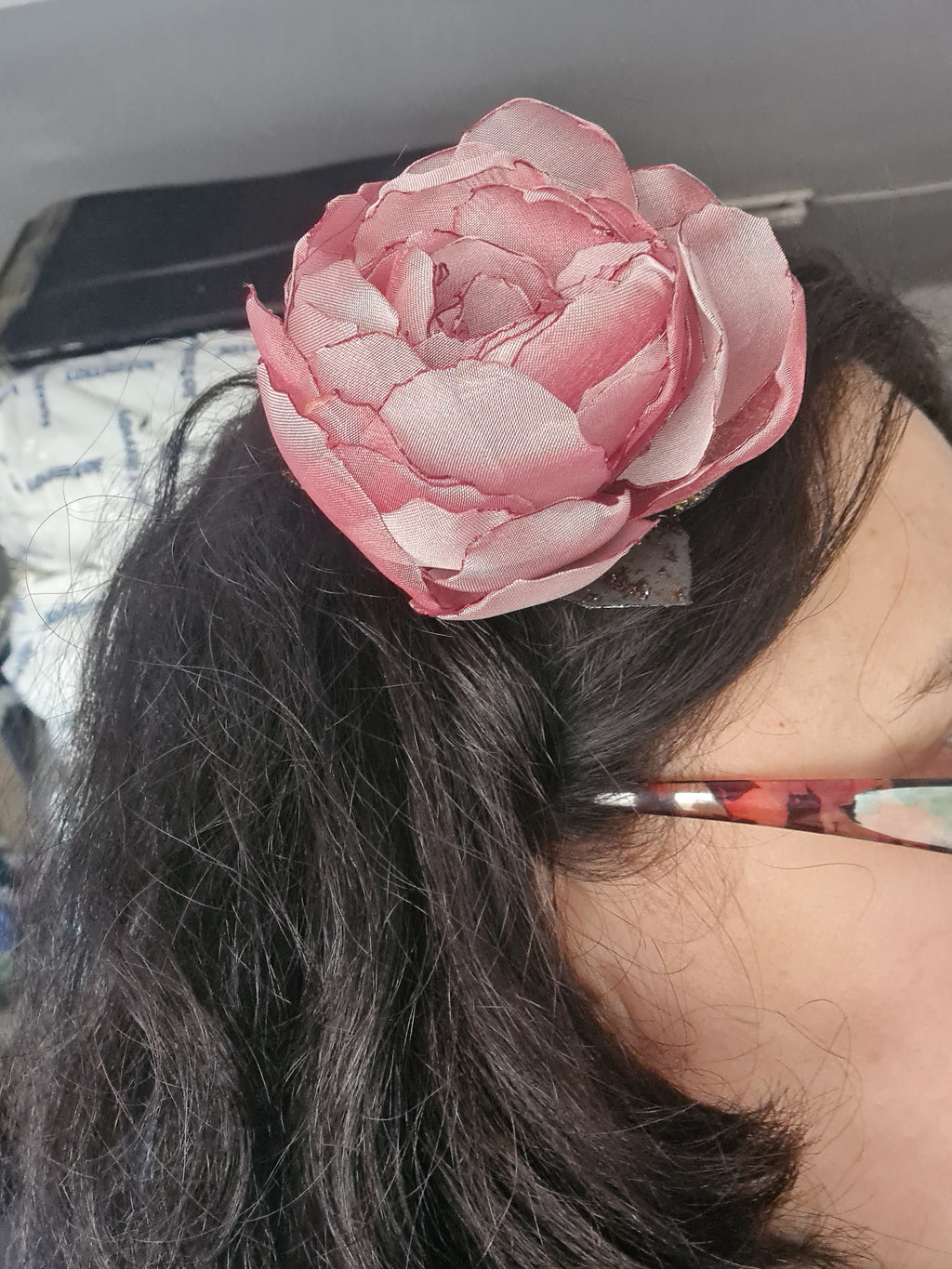 Trandafir galben din organza